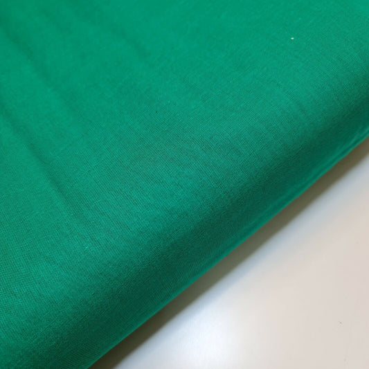 Emerald 100% Cotton Muslin Fabric Sheer Gauze Plain Weave 44” Wide Dress Lining, Crafts Costume Material By The Meter