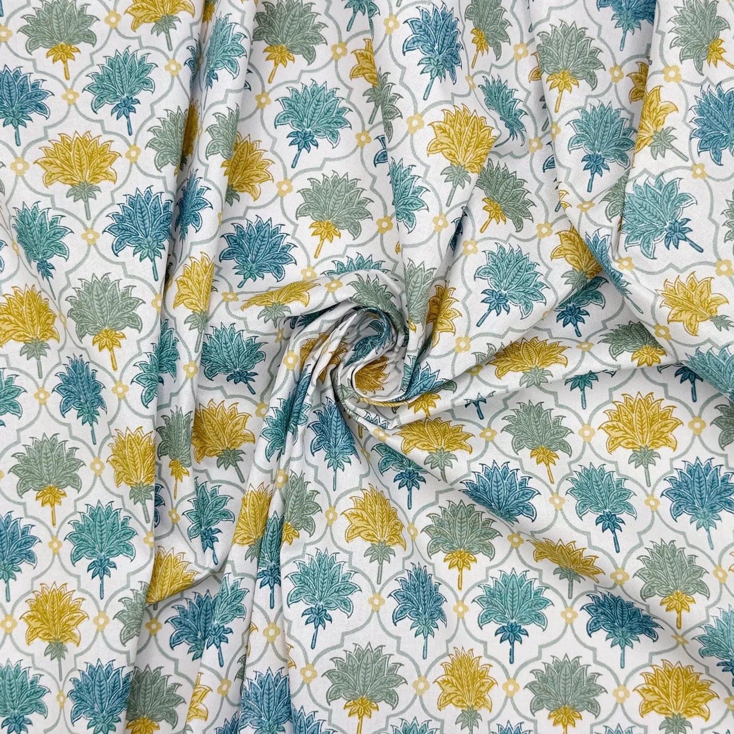 Printed Cotton Fabric | Lightweight 100% Cotton 57" (145cm) Wide Dressmaking & Craft Fabric – Sold by the Meter
