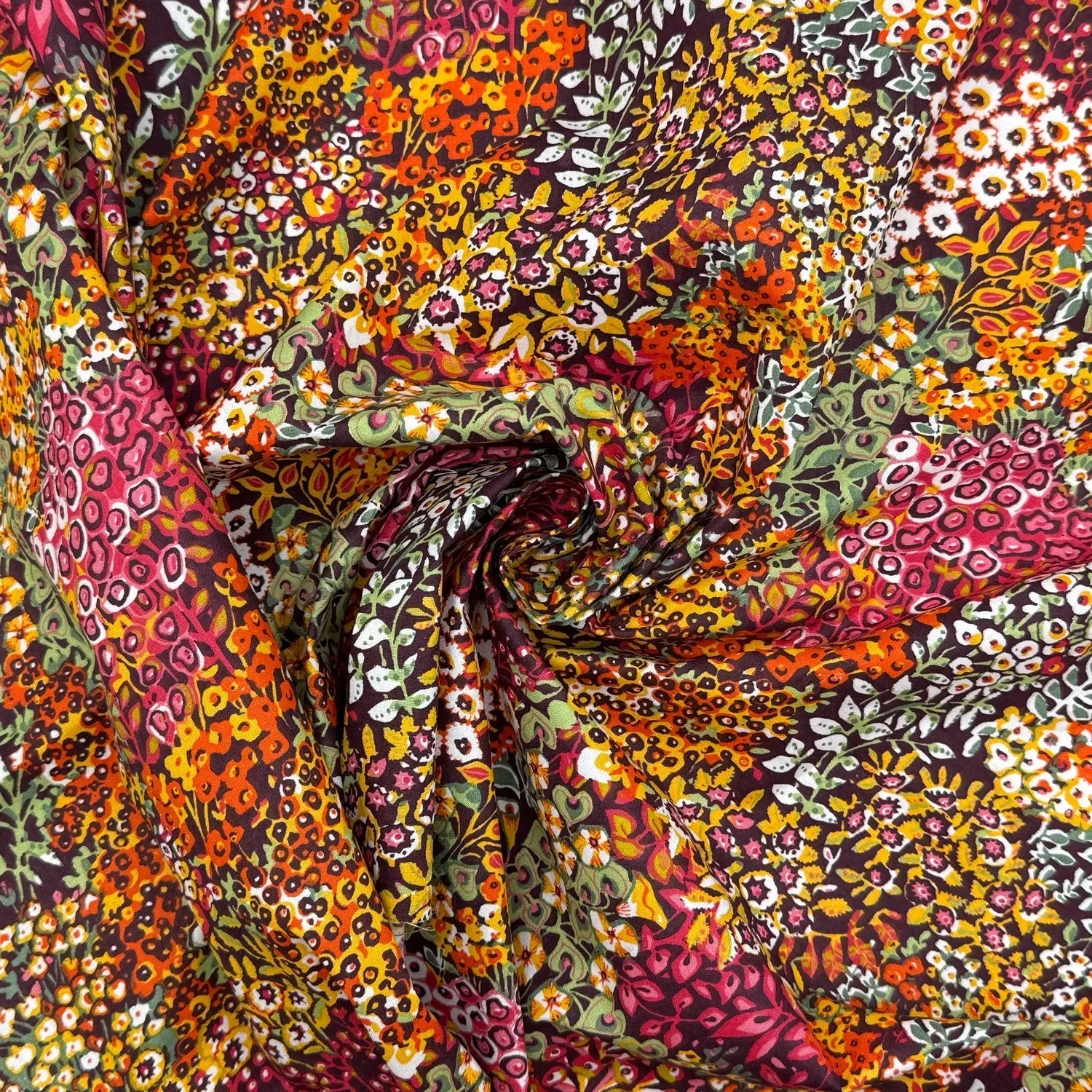 Printed Cotton Fabric | Lightweight 100% Cotton 57" (145cm) Wide Dressmaking & Craft Fabric – Sold by the Meter