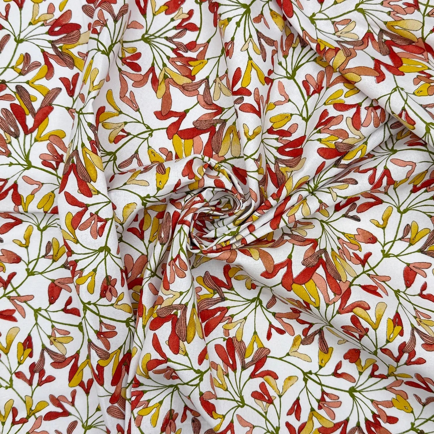Printed Cotton Fabric | Lightweight 100% Cotton 57" (145cm) Wide Dressmaking & Craft Fabric â€“ Sold by the Meter