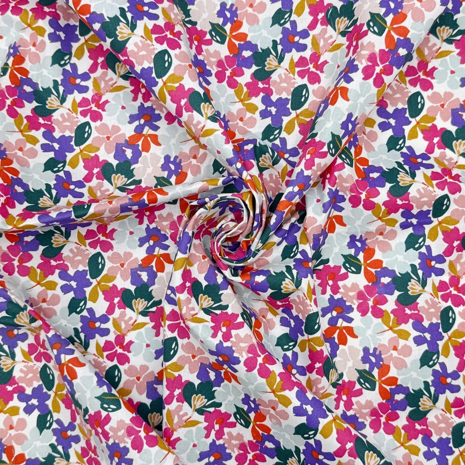 Printed Cotton Fabric | Lightweight 100% Cotton 57" (145cm) Wide Dressmaking & Craft Fabric â€“ Sold by the Meter