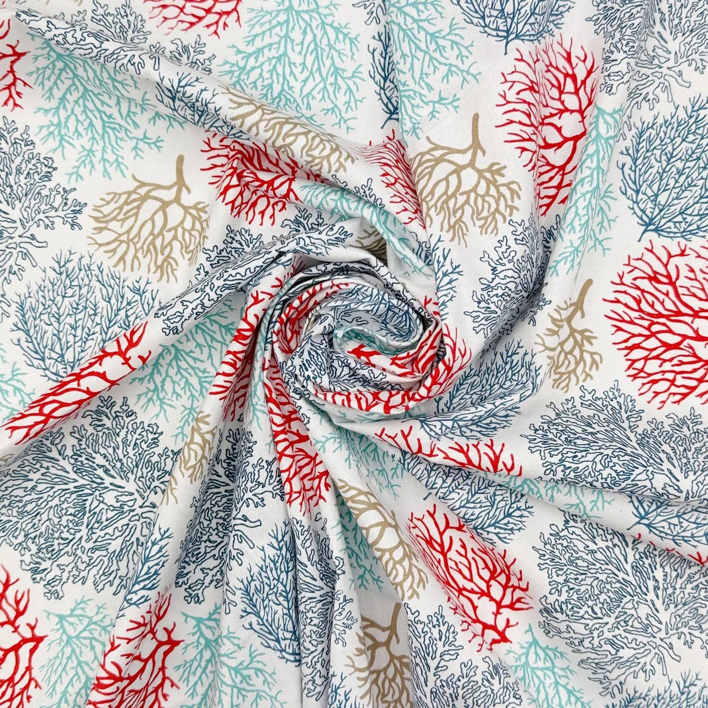 Printed Cotton Fabric | Lightweight 100% Cotton 57" (145cm) Wide Dressmaking & Craft Fabric â€“ Sold by the Meter