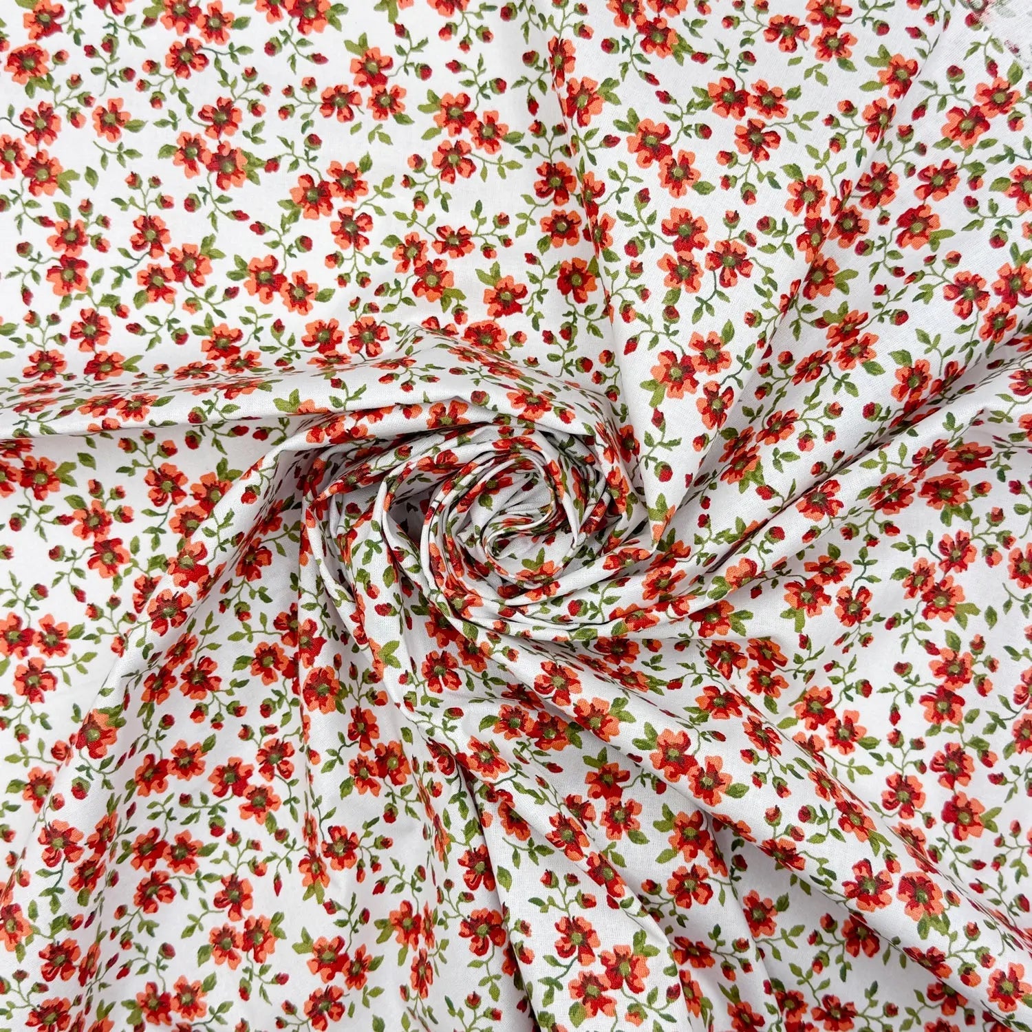 Printed Cotton Fabric | Lightweight 100% Cotton 57" (145cm) Wide Dressmaking & Craft Fabric â€“ Sold by the Meter