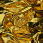 Gold Stretchy Metallic Look Foil Jersey Dance & Costume Fabric 58" Wide By The Meter