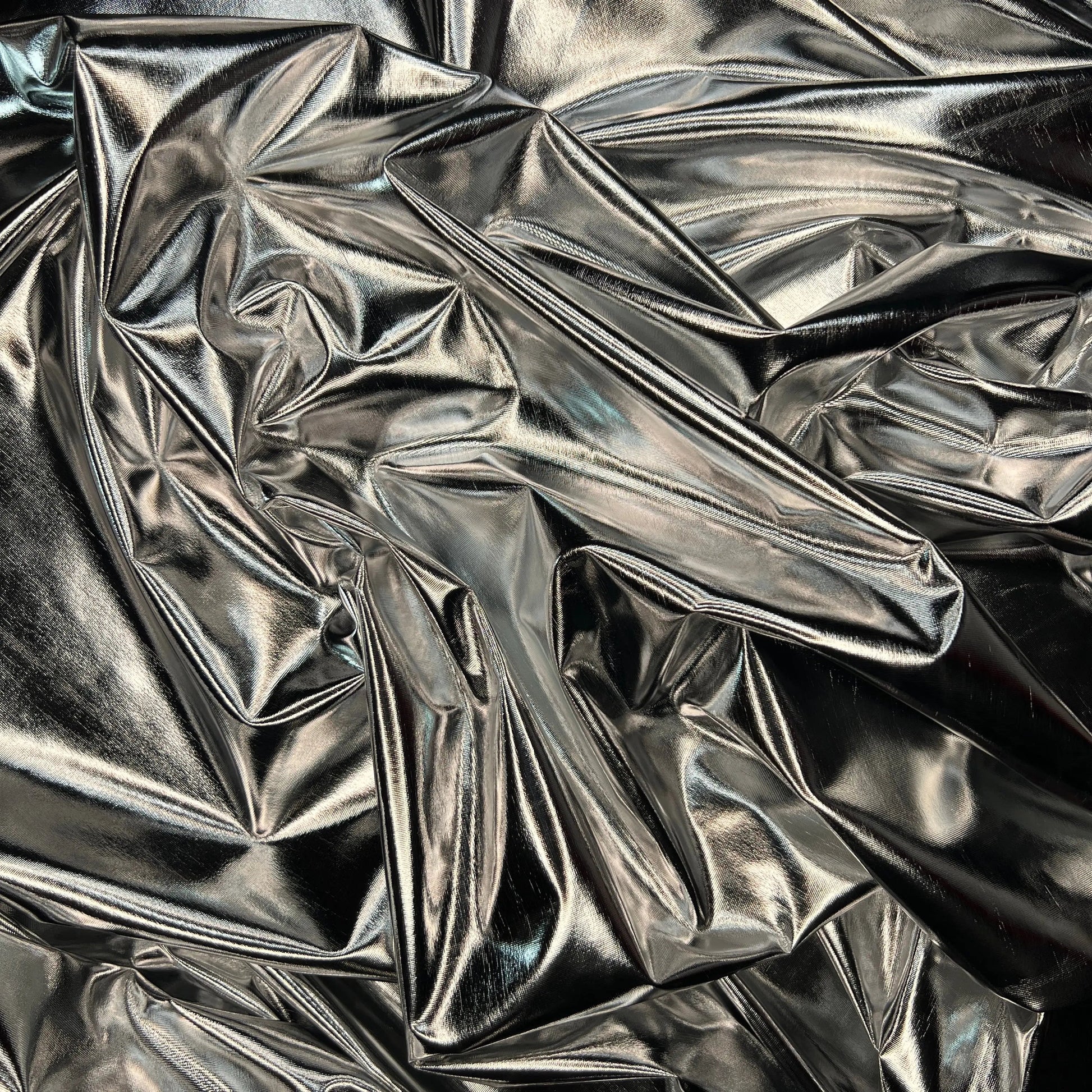 Stretchy Metallic Look Foil Jersey Fabric | Soft Shiny Jersey 58" (147cm) Wide Dance & Costume Fabric â€“ Sold by the Meter