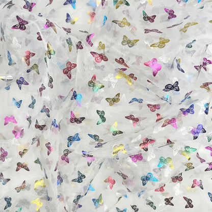Organza Foil Fabric | Patterned & Christmas Foil 59" (150cm) Wide â€“ Sold by the Meter