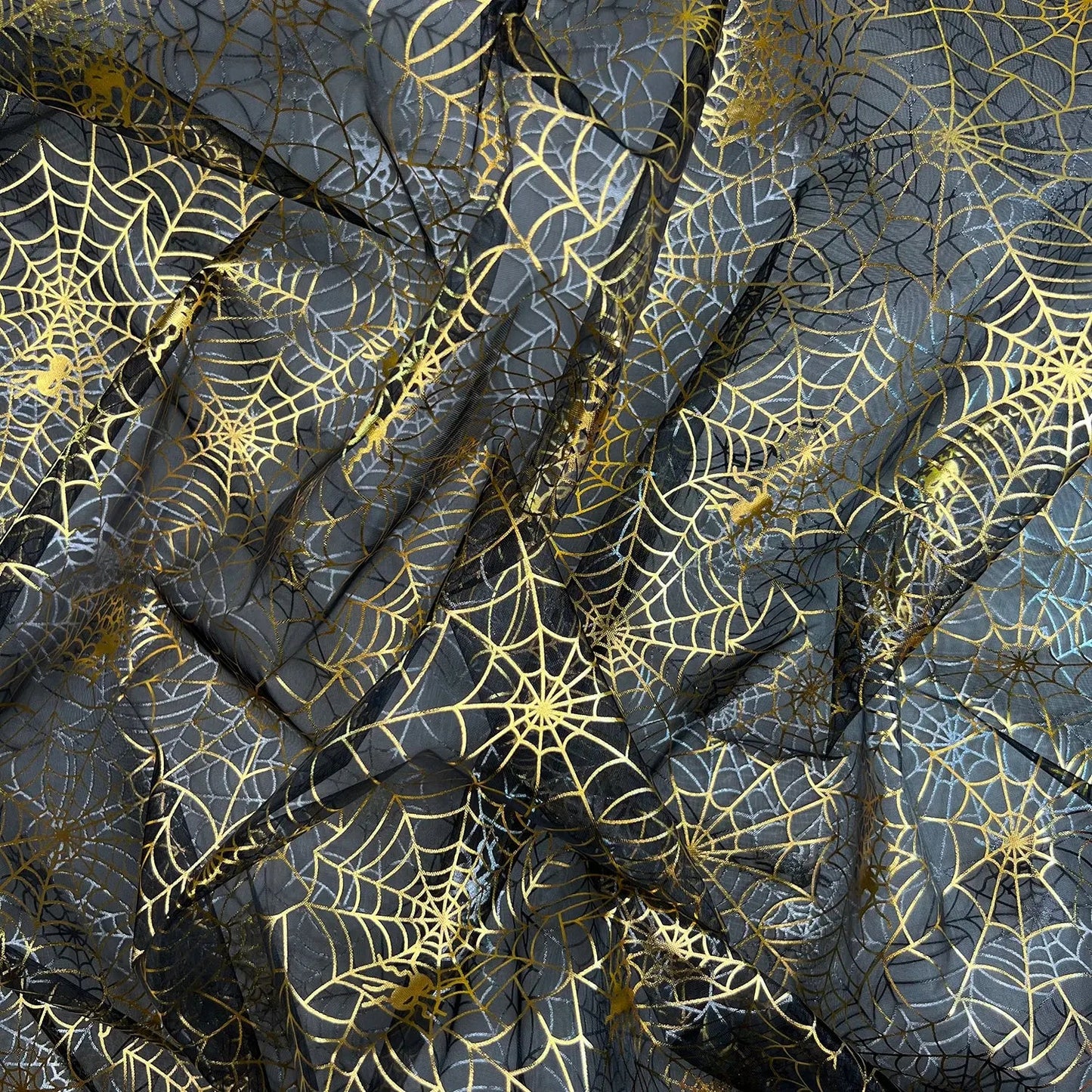 Organza Foil Fabric | Patterned & Christmas Foil 59" (150cm) Wide â€“ Sold by the Meter
