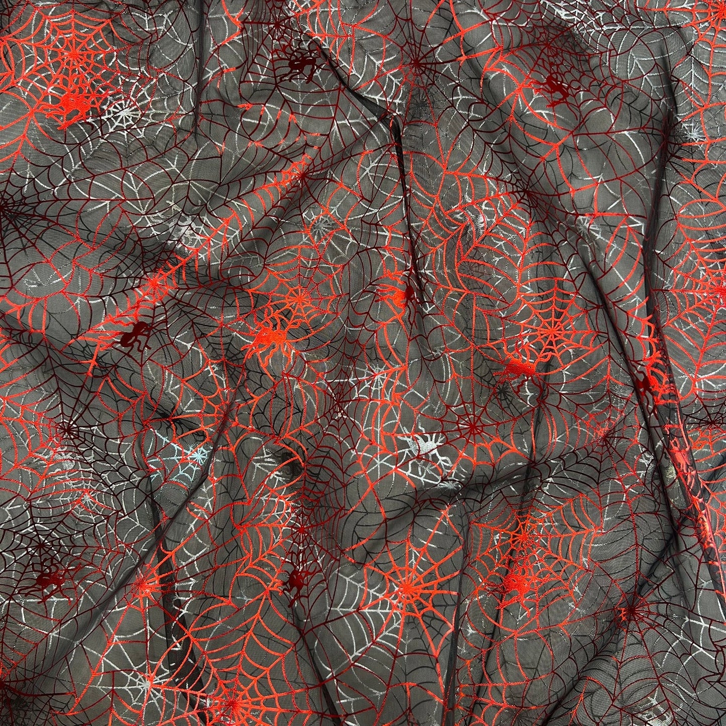 Organza Foil Fabric | Patterned & Christmas Foil 59" (150cm) Wide – Sold by the Meter