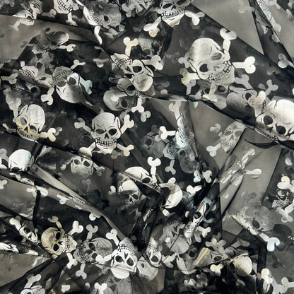 Organza Foil Fabric | Patterned & Christmas Foil 59" (150cm) Wide – Sold by the Meter