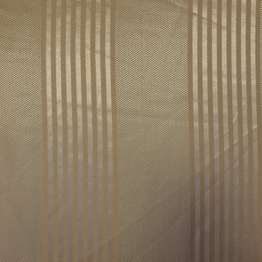 Luxuriöser Satin-Jacquard-Polsterstoff mit Blumenmuster – 58" für Vorhänge und Schneiderei (Goldstreifen)