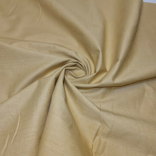 Gold Clearance 100% Cotton Fabric Plain Solid Quilting Craft Dress Material 44" By The Meter