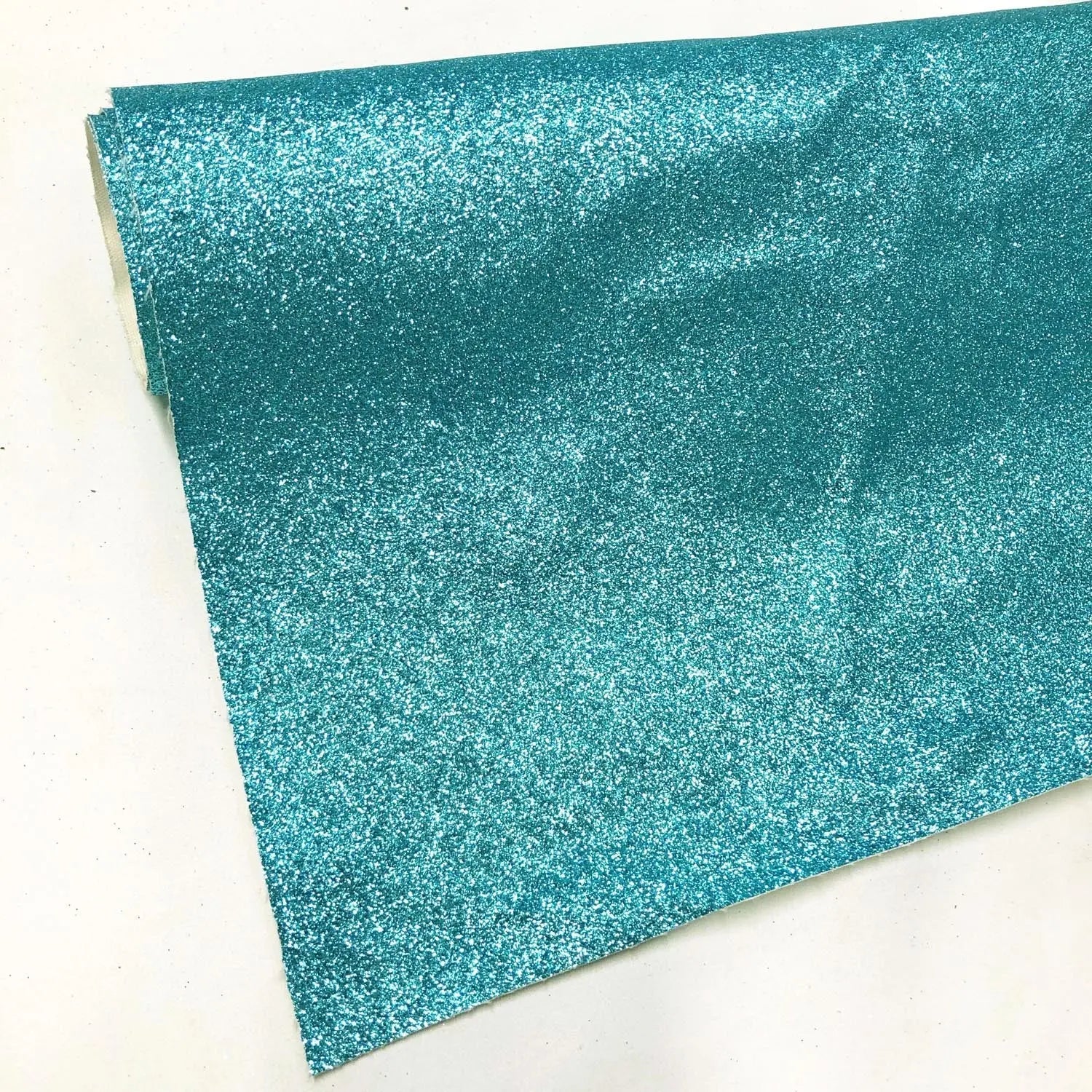 Fine Glitter PU Backed Fabric | Sparkle Leatherette 55" (140cm) Wide â€“ Sold by the Meter
