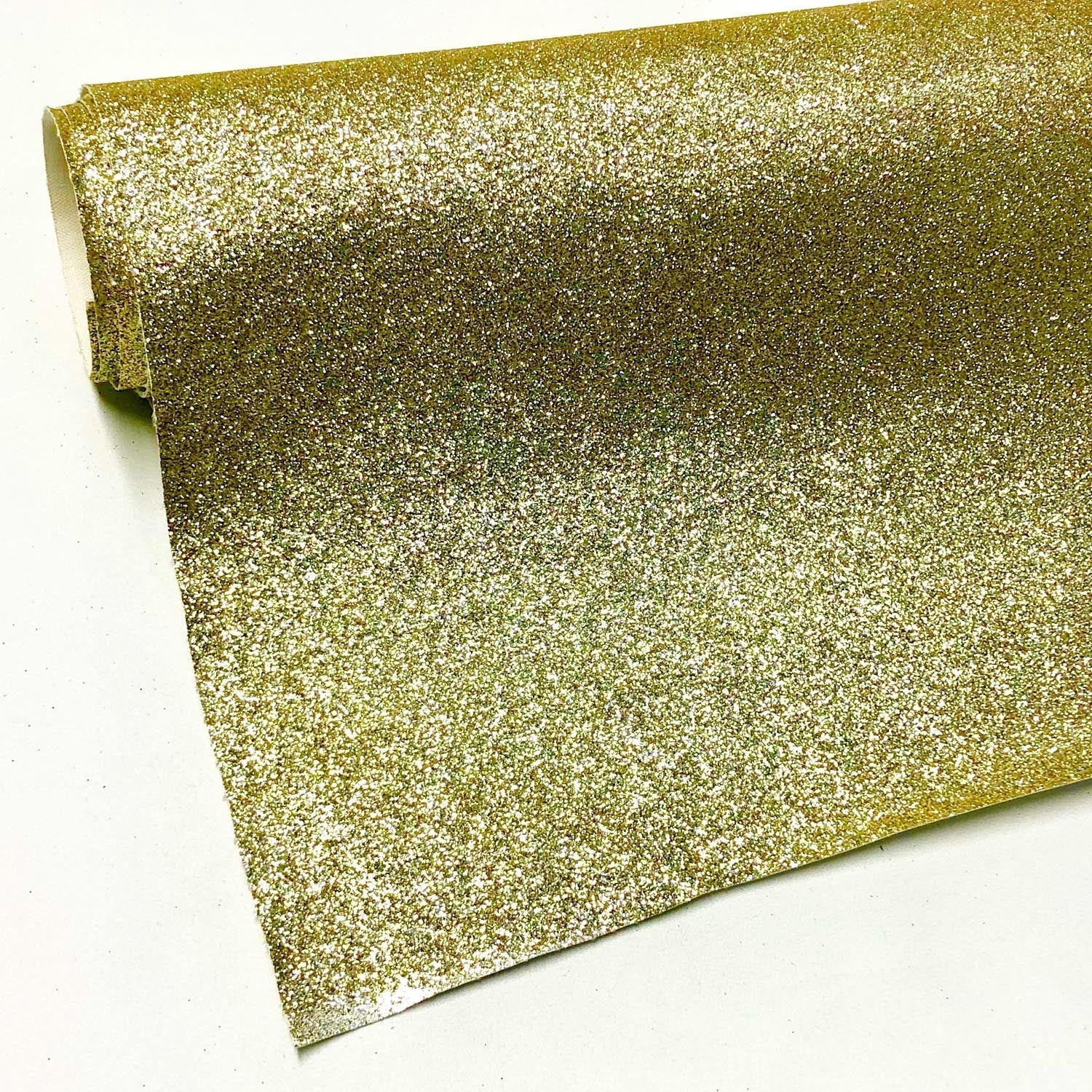 Fine Glitter PU Backed Fabric | Sparkle Leatherette 55" (140cm) Wide – Sold by the Meter