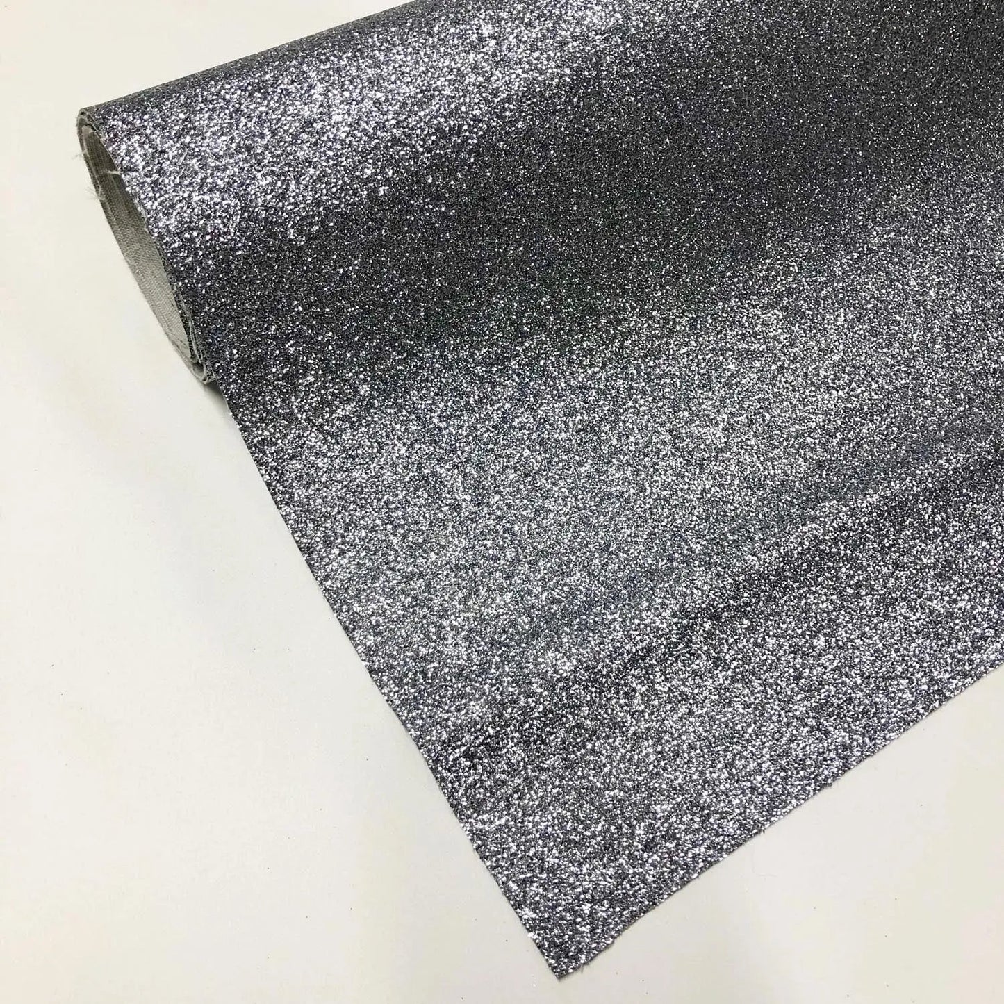 Fine Glitter PU Backed Fabric | Sparkle Leatherette 55" (140cm) Wide â€“ Sold by the Meter