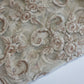 Gold Luxury Floral Embroidered Net Fabric – Designer Mesh Fabric 44" By The Meter