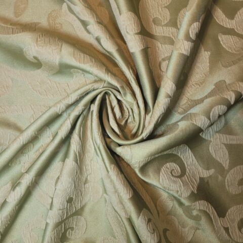 Golden Damask Floral Jacquard Damask Medium Weight Curtain & Upholstery Fabrics 58" Wide by the Meter