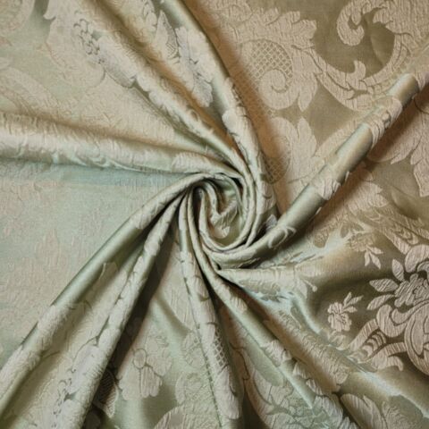 Golden Damask Floral Jacquard Damask Medium Weight Curtain & Upholstery Fabrics 58" Wide by the Meter