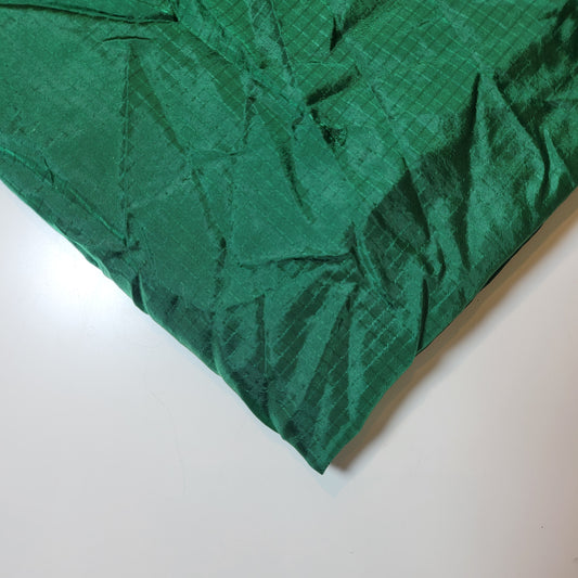 Green Checks Antistatic Dress Lining Craft Costume Material 58" By The Meter