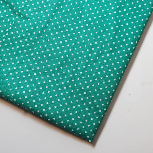 Kingfisher Pea Pin Spot Polka 100 % Baumwolle Batist Stoff Handwerk Quilten Patchwork Material Meter 44"