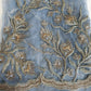 Grey Luxury Embroidered Net Fabric with Sequins & Pearl Work 44" By The Meter