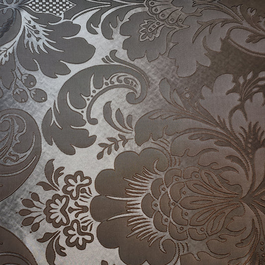 Grey Damask Floral Jacquard Damask Medium Weight Curtain & Upholstery Fabrics 58" Wide by the Meter
