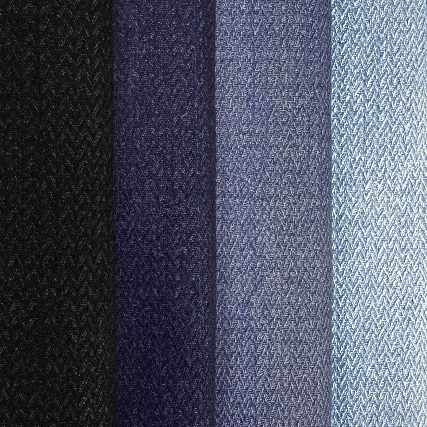 Herringbone Jacquard Denim Fabric | Heavyweight 100% Cotton 330gsm 67" (170cm) Wide â€“ Sold by the Meter