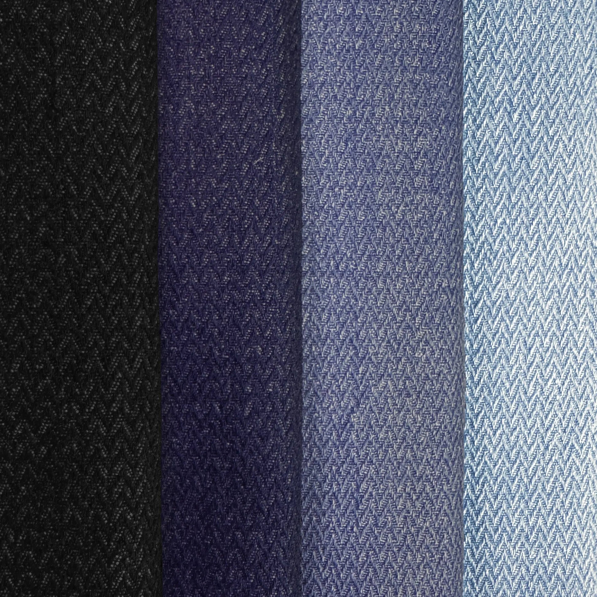 Herringbone Jacquard Denim Fabric | Heavyweight 100% Cotton 330gsm 67" (170cm) Wide â€“ Sold by the Meter