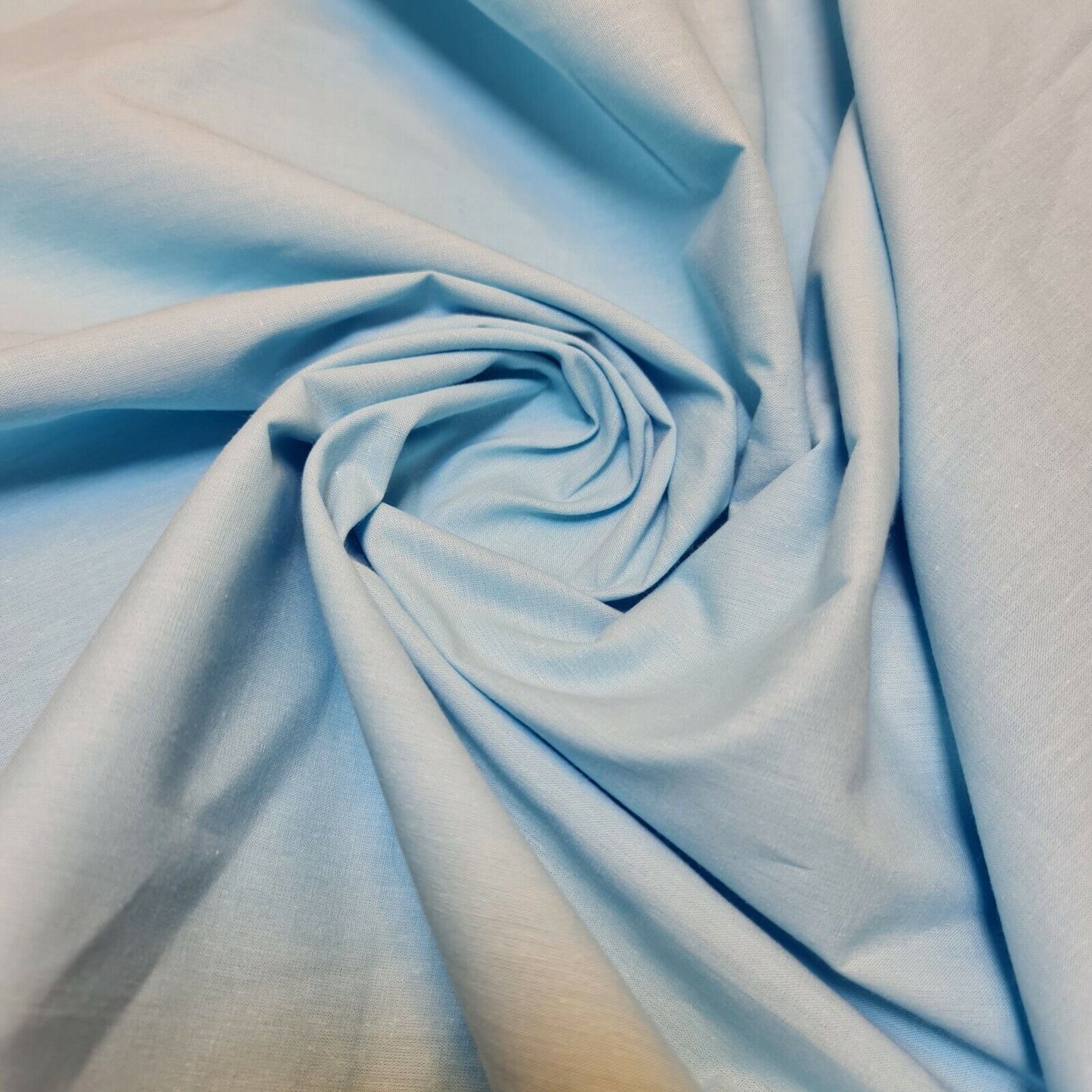 Ice Blue Clearance 100% Cotton Fabric Plain Solid Quilting Craft Dress Material 44" By The Meter