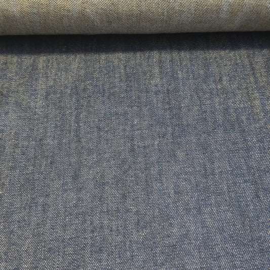 Indigo Blue Salt & Pepper Denim Fabric 12oz Heavy Weight – Extra Wide 180cm | Premium Quality Material for Dressmaking, Crafts & Costumes By The Meter