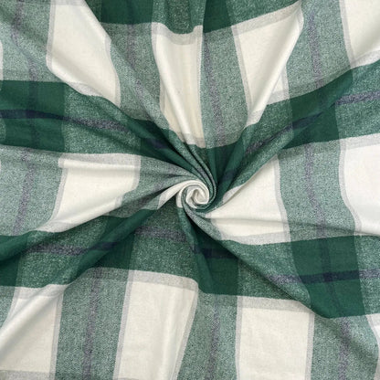 Soft Handle Wool Effect Brushed Tartan Fabric | Heavy 290gsm 60" (150cm) Wide Polyester Tartan â€“ Sold by the Meter
