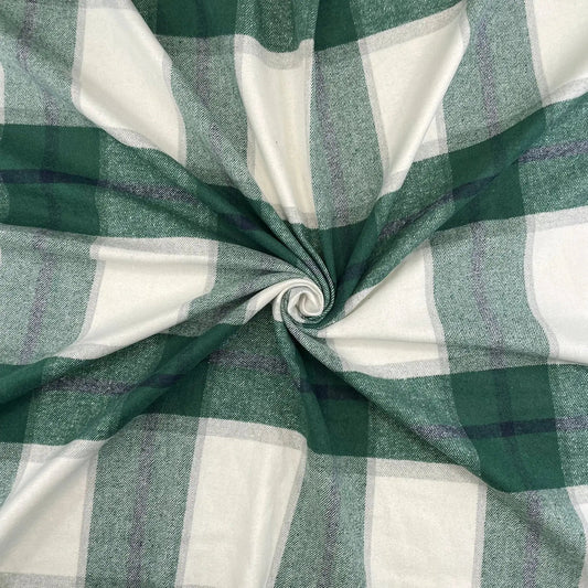 Soft Handle Wool Effect Brushed Tartan Fabric | Heavy 290gsm 60" (150cm) Wide Polyester Tartan â€“ Sold by the Meter