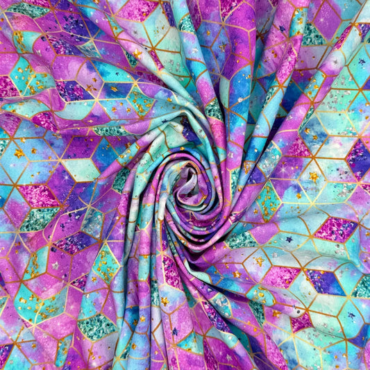 Digitally Printed Cotton Jersey Fabric | Soft Stretch Jersey 60" (150cm) Wide Dressmaking & Activewear Fabric â€“ Sold by the Meter