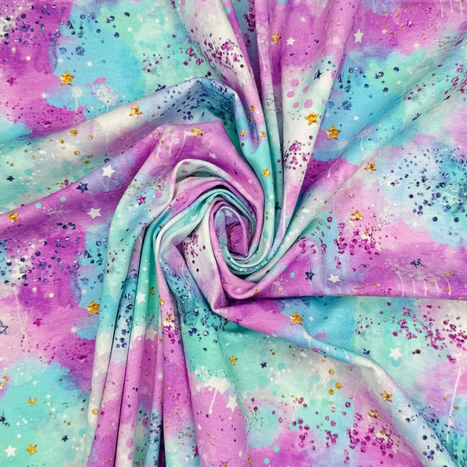 Digitally Printed Cotton Jersey Fabric | Soft Stretch Jersey 60" (150cm) Wide Dressmaking & Activewear Fabric – Sold by the Meter