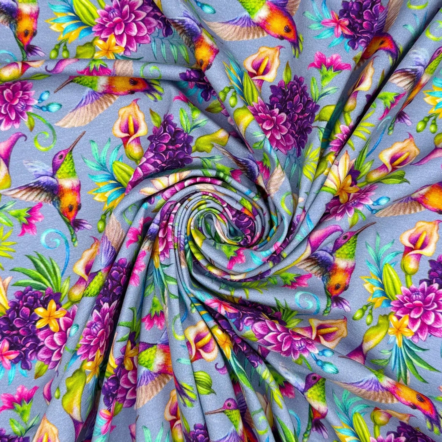 Digitally Printed Cotton Jersey Fabric | Soft Stretch Jersey 60" (150cm) Wide Dressmaking & Activewear Fabric â€“ Sold by the Meter