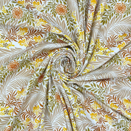 Digitally Printed Cotton Jersey Fabric | Soft Stretch Jersey 60" (150cm) Wide Dressmaking & Activewear Fabric – Sold by the Meter