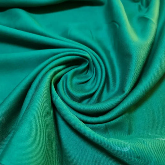 Jade Plain Thick 100% Cotton Drill Material Workwear Dress Twill Craft Fabric 58" By The Meter