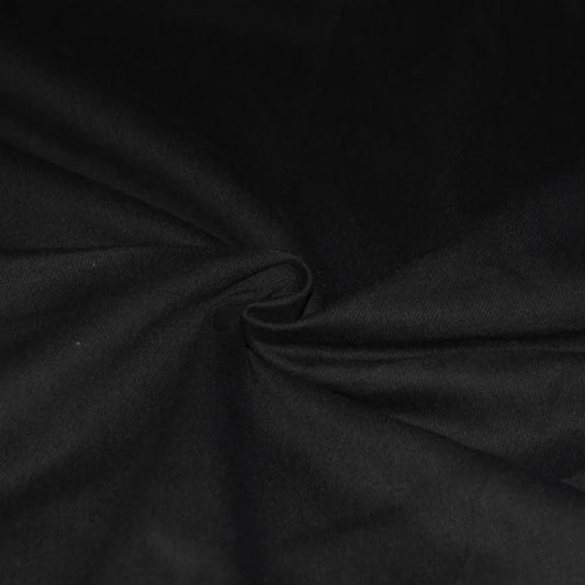 Jet Black 100% Cotton 14oz Denim Fabric 58" Wide | Sold by the Meter