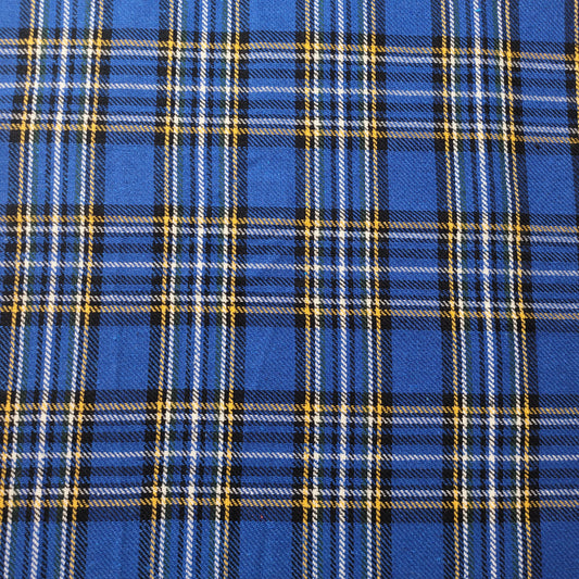 Elegant 100% Brushed Cotton Flannel: Tartan Winceyette Craft Dress Material - 58” Wide (Kilmarnock Tartan)