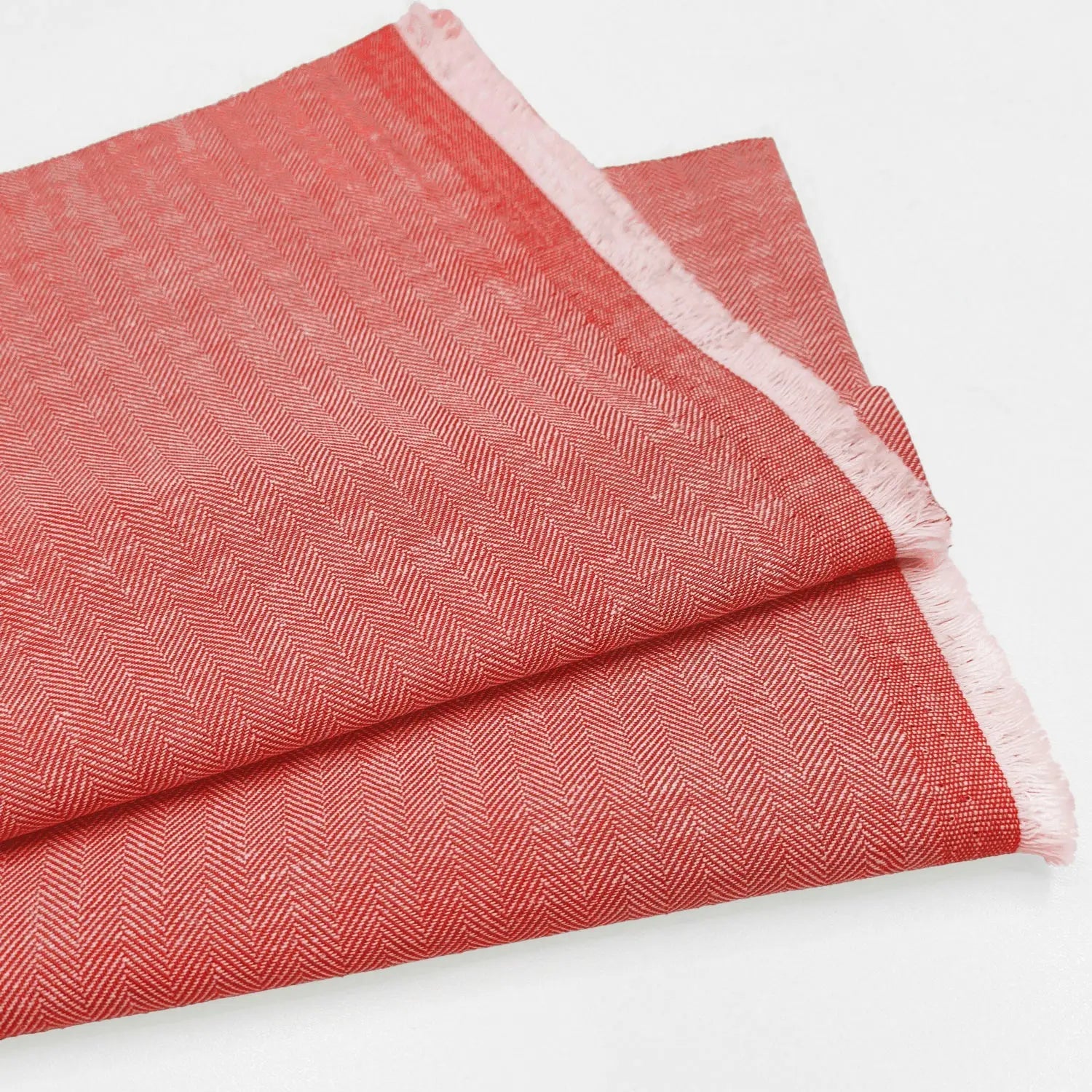 Linen Cotton Herringbone Fabric | 30% Linen 70% Cotton 185gsm 58" (147cm) Wide Dressmaking & Furnishing Fabric – Sold by the Meter