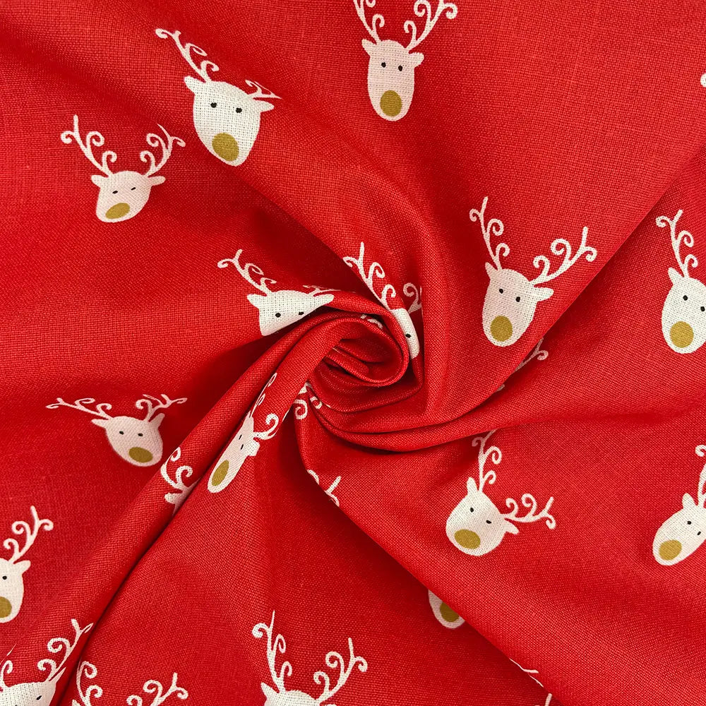 Christmas 100% Cotton Craft Fabric | 150gsm 55" (140cm) Wide OEKO-TEXÂ® Standard 100 Certified â€“ Sold by the Meter