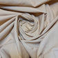 Textile Station Hellbeige, 44" breit, hochwertiges Polycotton, unifarbener Stoff, Futter, Schneiderstoff, Drapierungsstoff, Dekorationsstoff
