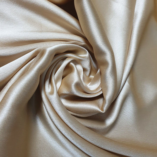 Luxuriöser, glänzender Charmeuse-Seidensatin-Polyesterstoff für Brautkleider, 147,3 cm (SILBER-6)