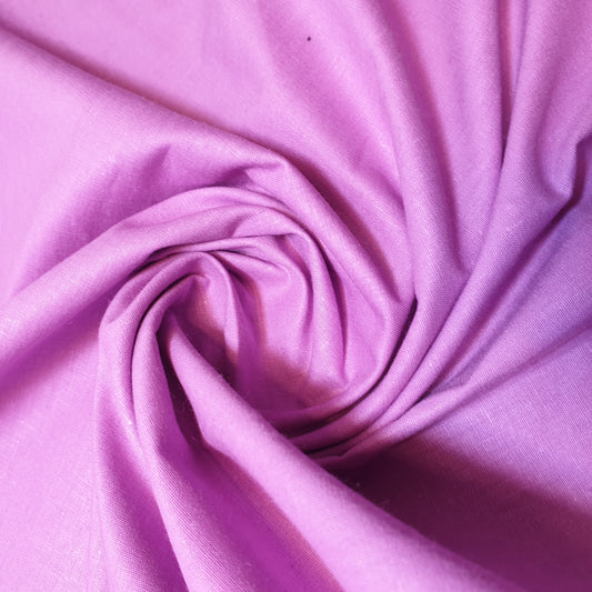 Lilac Lavender Clearance 100% Cotton Fabric Plain Solid Quilting Craft Dress Material 44" ( 23 Meter Roll )