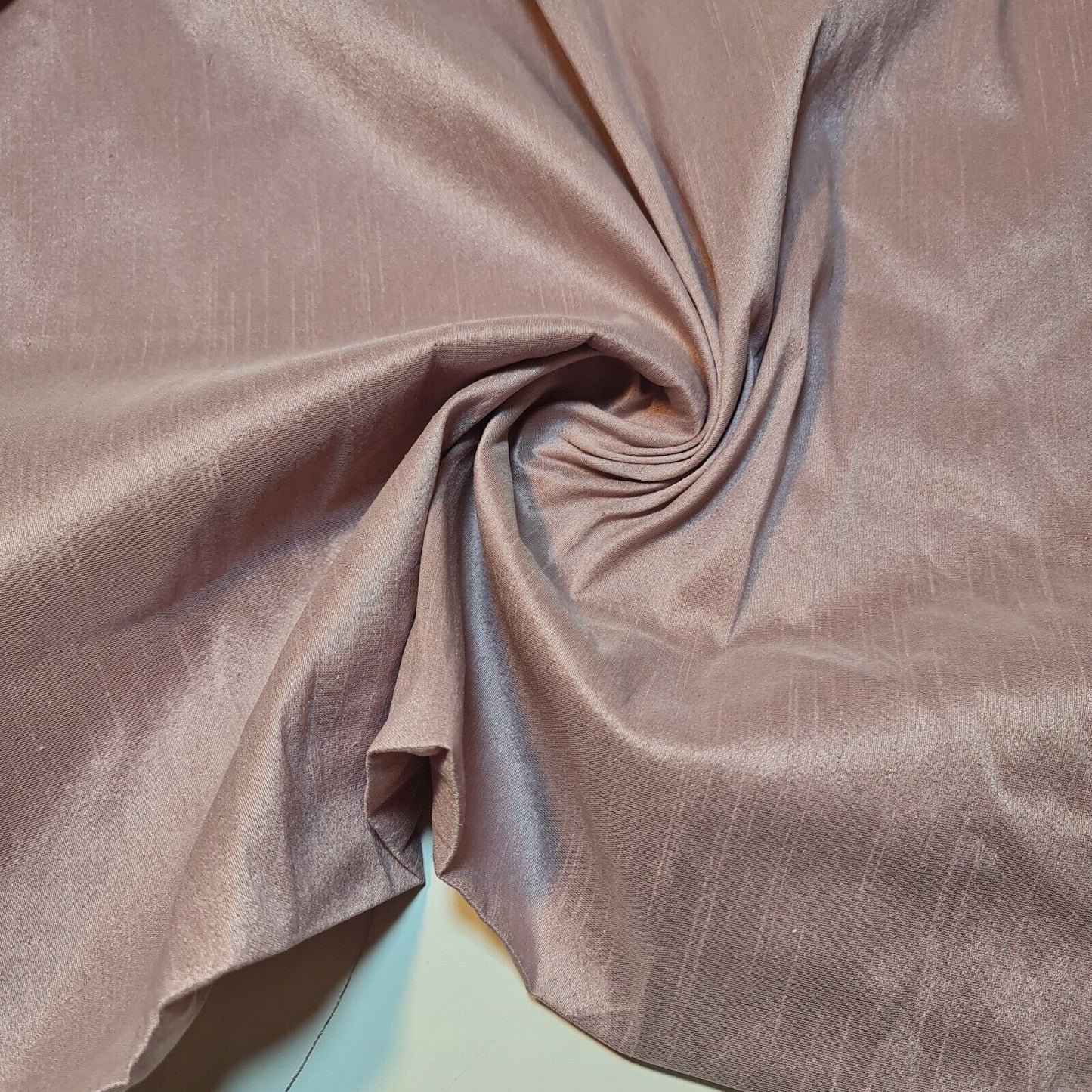 LiLac Plain Raw Silk Faux Dupion 100% Polyester Upholstery Fabric Bridal Material 44" By Meter