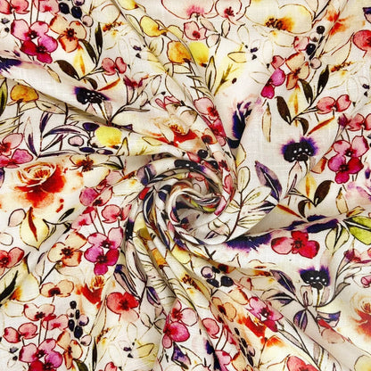 30% Linen 70% Viscose Fabric â€“ Soft Linen-Viscose Dress Fabric 55" (142cm) Wide â€“ 10M Folded