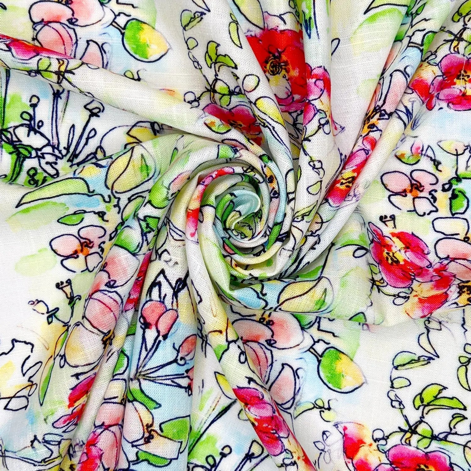 30% Linen 70% Viscose Fabric â€“ Soft Linen-Viscose Dress Fabric 55" (142cm) Wide â€“ 10M Folded