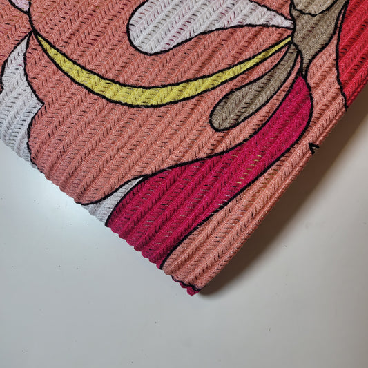 Großer mehrfarbiger Spitzenstoff mit Blumenmuster, Designer-Kleid, Bastelmaterial, 147,3 cm, Meterware