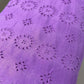 Lavender Cotton Broderie Anglaise Eyelet Fabric Dress Craft Costume Material 44" By The Meter