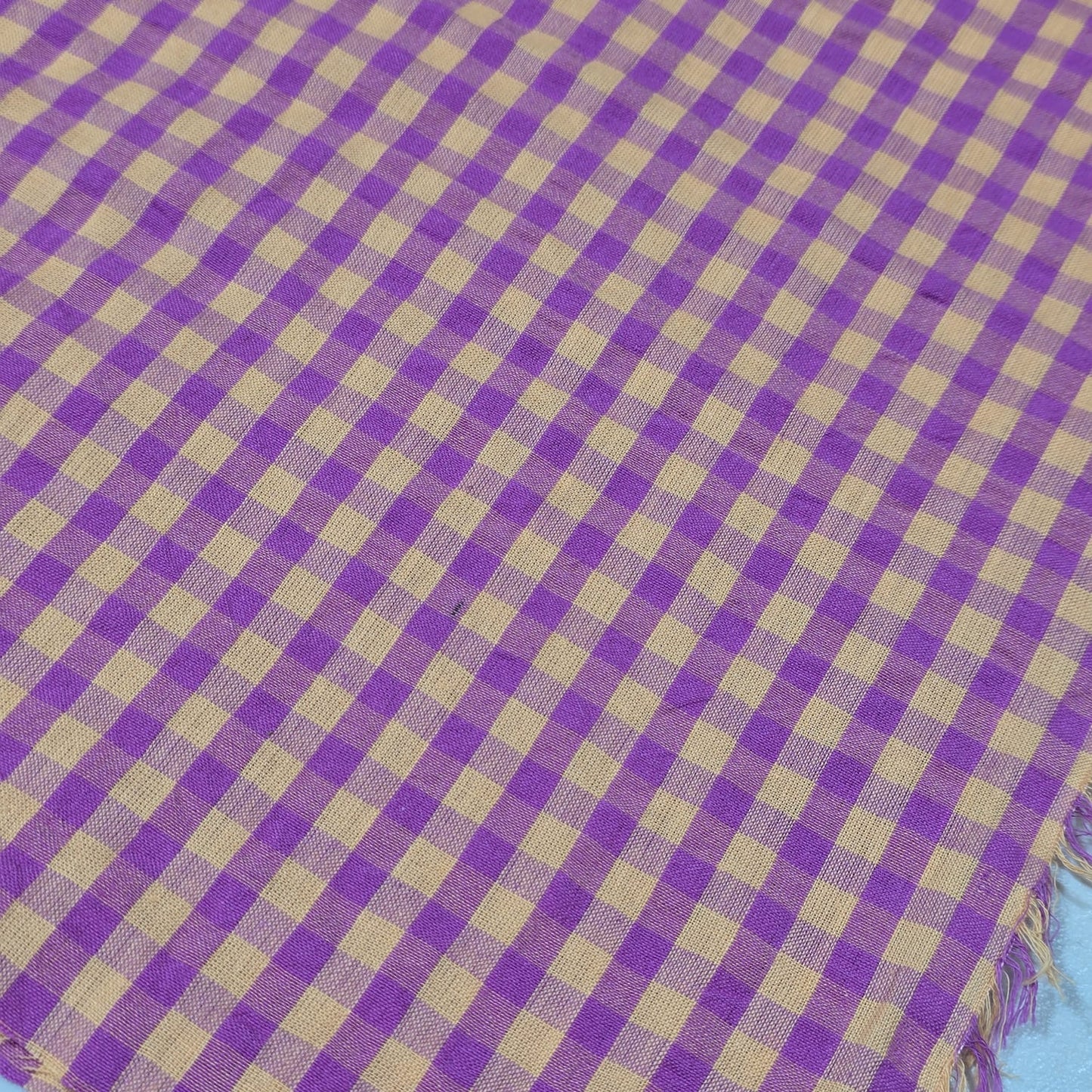 Gingham 100% Cotton Seersucker Fabric Crush Costume Craft Dress Material 58" By The Meter