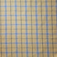 Lemon Turquoise 100% Cotton Tartan Check Plaid / Stripe Dress Fabric Craft Quilting Material 58" By The Meter